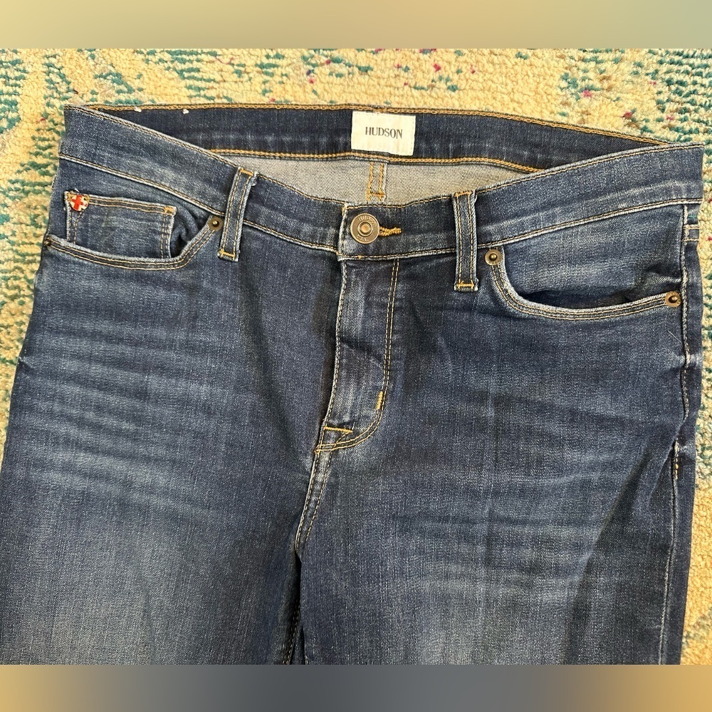 Hudson Krista Ankle Super Skinny Blue Jeans - Picture 7 of 11